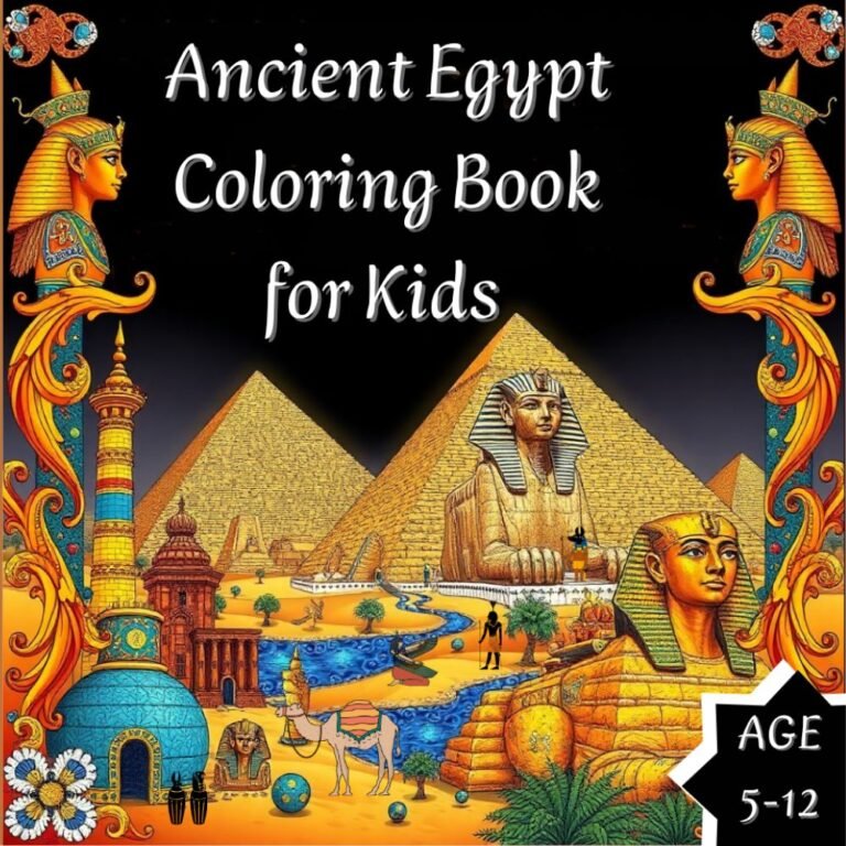 ancient egypt coloring book for kids