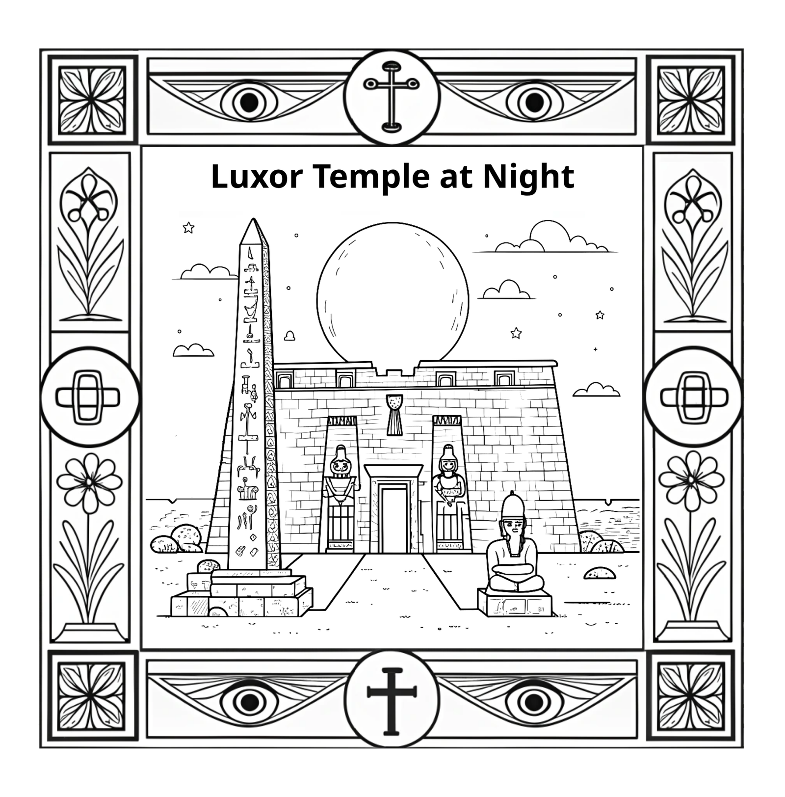 ancient egypt coloring book for kids