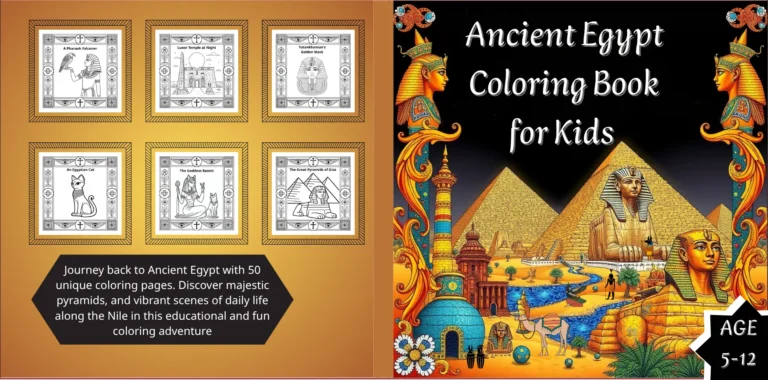ancient egypt coloring book for kids
